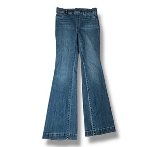 SPANX Flare Jeans XL TALL (36") Pull On Stretchy High Rise Vintage Indigo 20456T